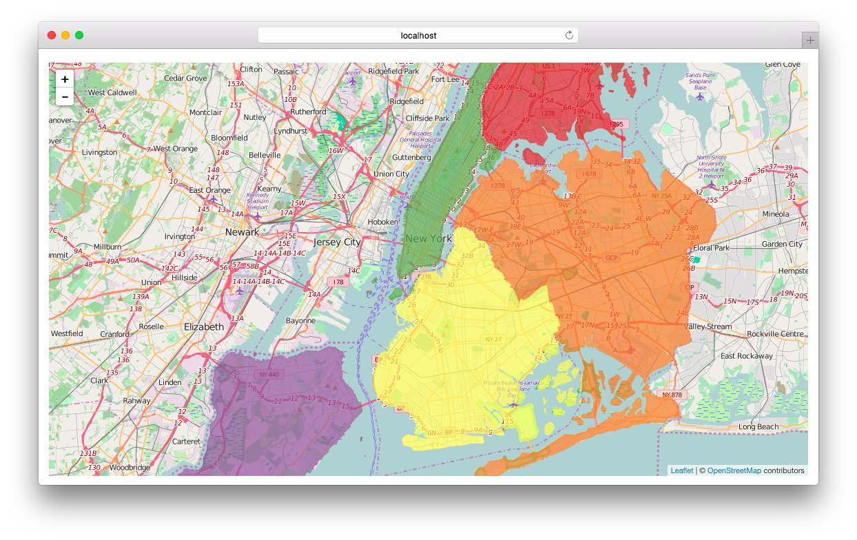 Leaflet - GeoJSON Result